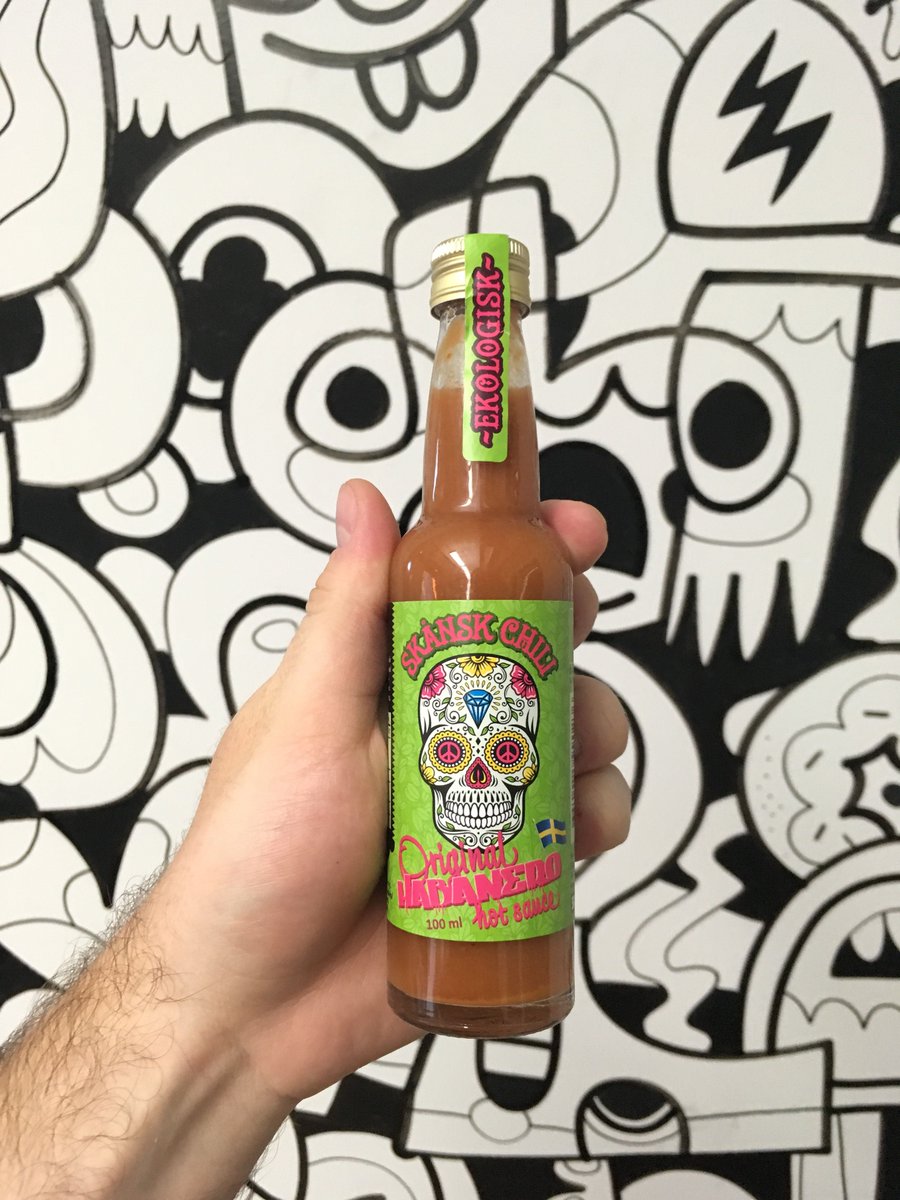 Saucedrop's tweet photo. SKÅNSK CHILI all the way from Sweden 🇸🇪making an appearance at Saucedrop HQ today. Looking forward to tasting this 🔥 https://t.co/QdedaZwrNS
