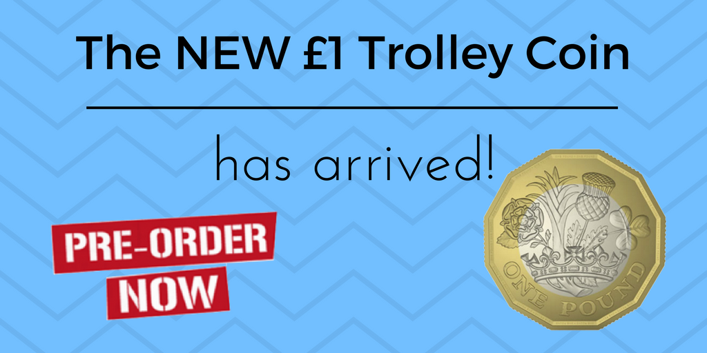 cheesyprint's tweet photo. The NEW shaped £1 #trolleycoin has arrived. Pre-order yours today! #promotional #merchandise https://t.co/JcnydMxloj https://t.co/8EFBmFPlSA