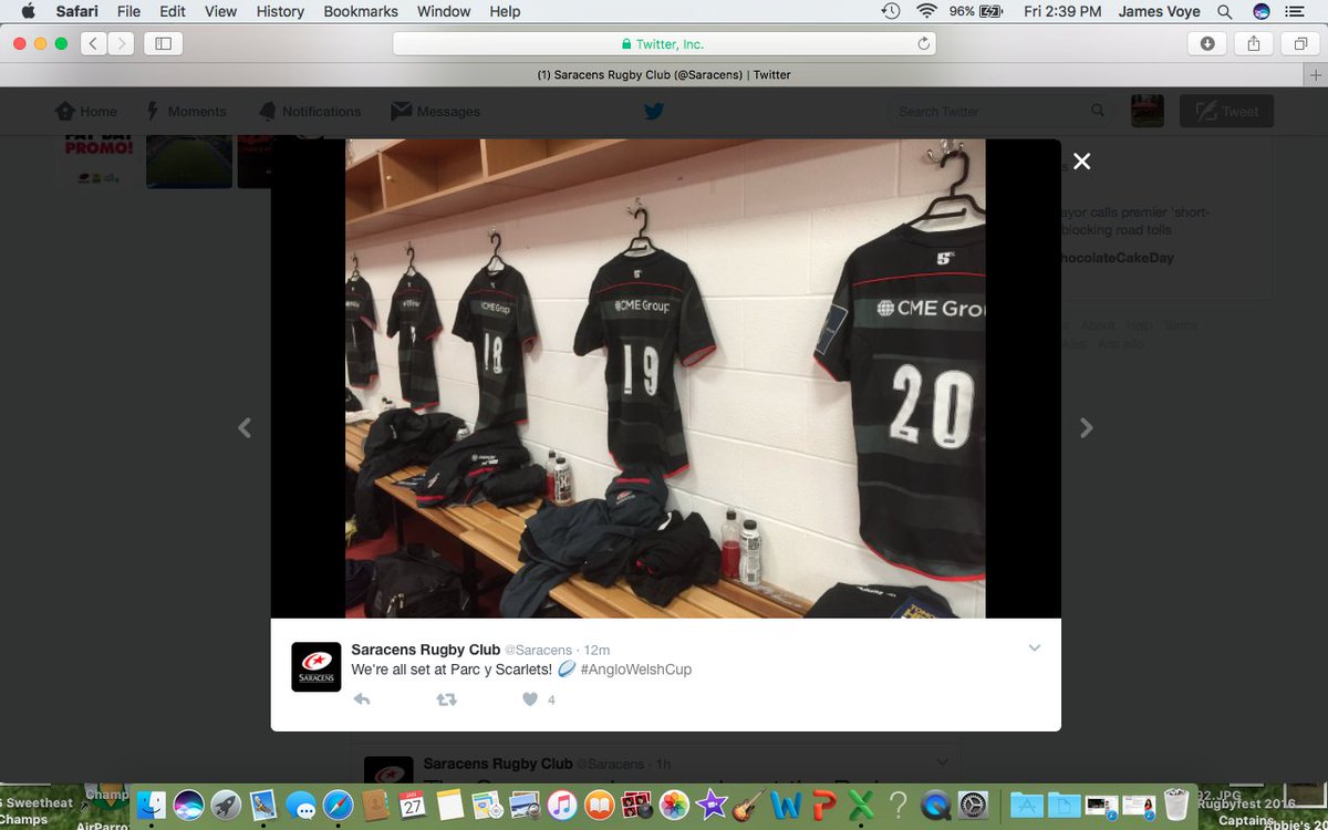 Big day today <a href="/RugbyCanada/">Rugby Canada</a> for Kyle Baillie!  Excited to see how #19 plays for the <a href="/Saracens/">Saracens Rugby Club</a>.  <a href="/americasrugby/">Americas Rugby News</a> <a href="/PEIRugbyUnion/">PEI Rugby Union</a> <a href="/SportPEI/">Sport PEI</a>