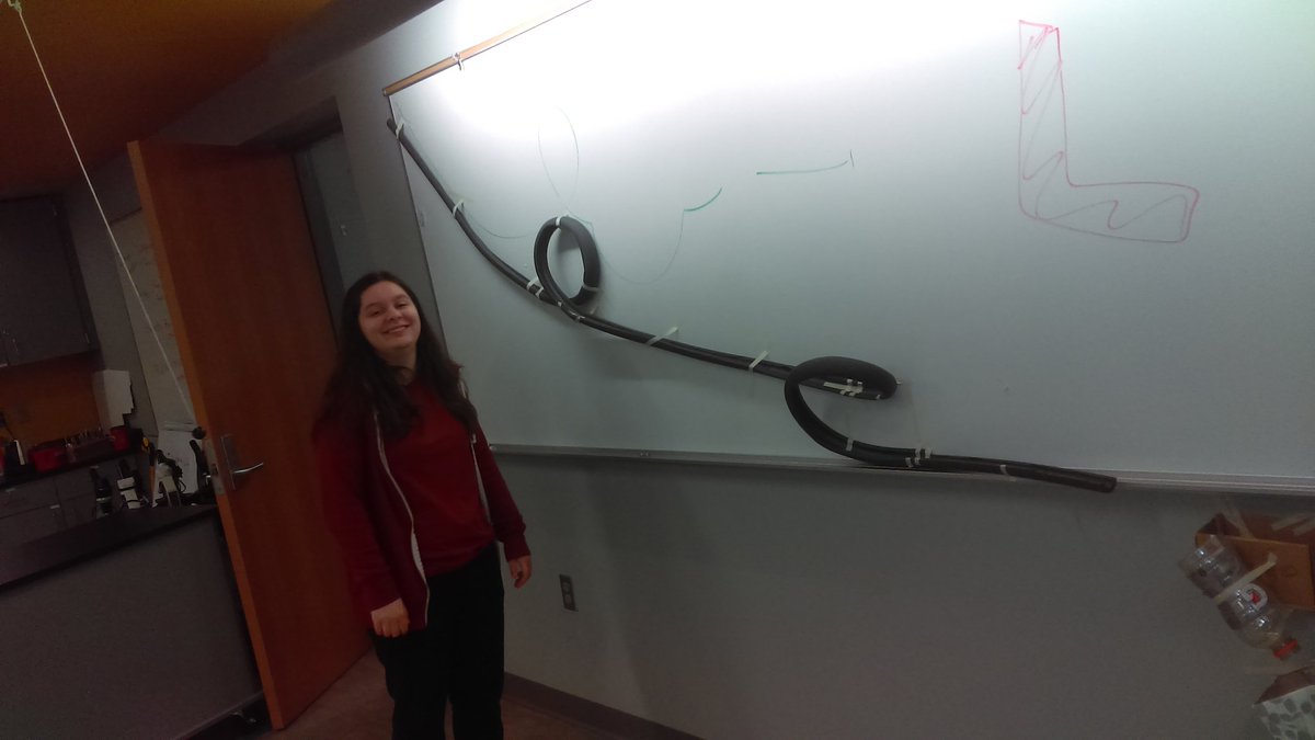 MrFredenburg00's tweet image. High school physics class building kinetic and potential energy rollercoaster #newshec