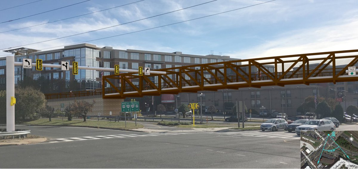 WABADC's tweet photo. Hey Northern VA: Support a trail bridge over Lee Highway! 

https://t.co/wKDyXRLkdx

Comments due today! 
#bikeVA https://t.co/7tPUzJzQlM