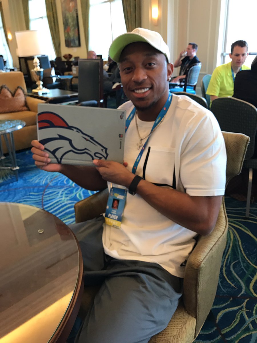 ChrisHarrisJr's tweet photo. Thanks @NFLPA for the @Surface. Perfect way to stay productive during the offseason. #SurfaceNFL https://t.co/gcSEGAFdyK