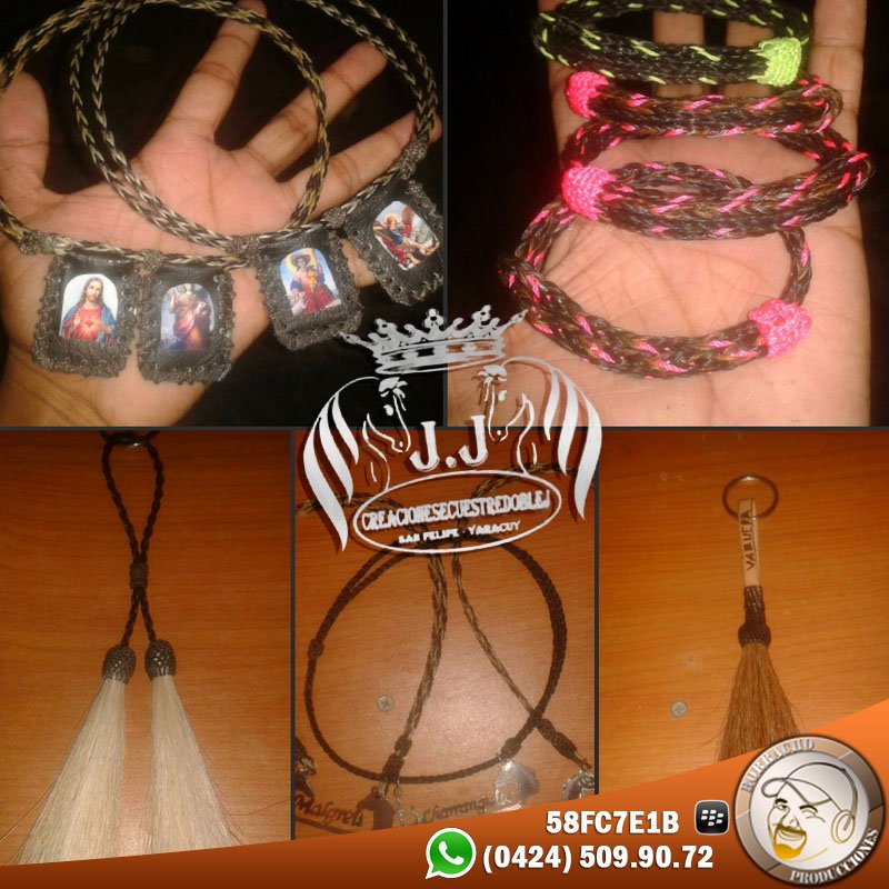 borrachoproduc's tweet photo. Los amigos de #CreacionesEcuestreDobleJ te traen #accesorios:
Pulseras, Llaveros, Escapularios, Cabezales de Pelo De Caballo ➡ 04245099072 https://t.co/ND3MOfdYFi