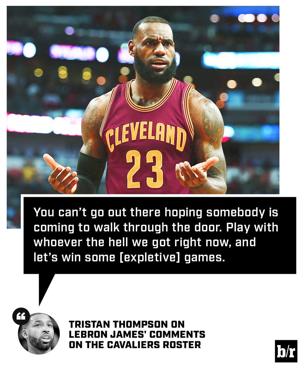 BleacherReport's tweet photo. Tristan Thompson is just trying to get a W https://t.co/eiyw9vliuY https://t.co/qyJFVVqqFS