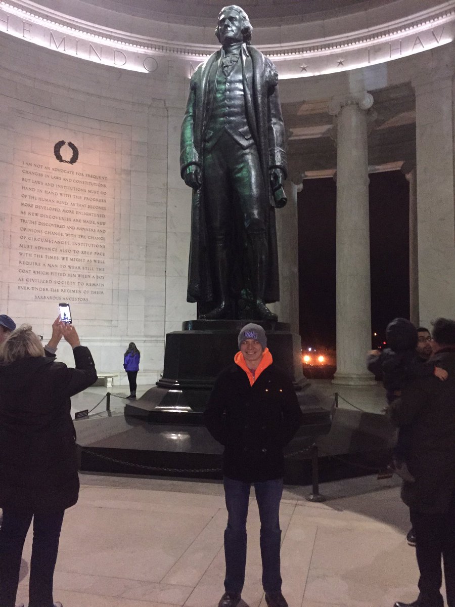 KapaunMarch's tweet photo. One of America's greats, pictured here with Thomas Jefferson https://t.co/cArC5XQyqj