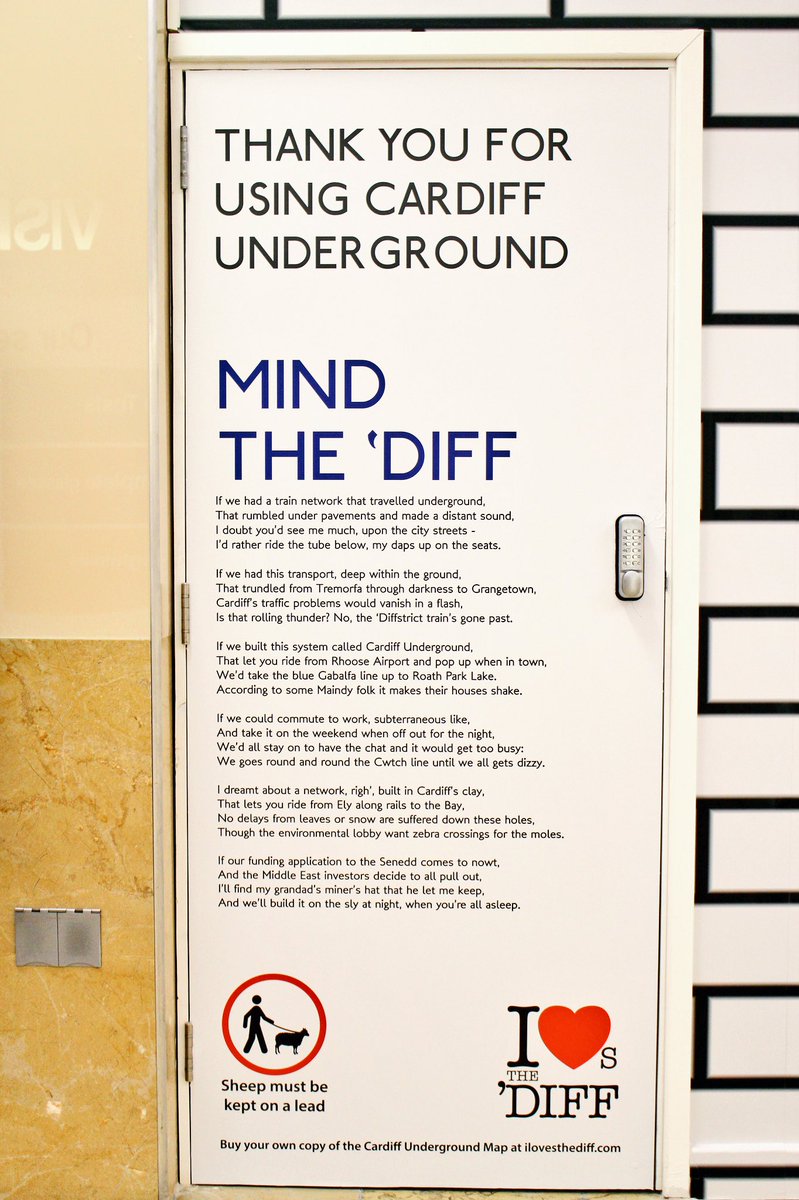ILovesTheDiff's tweet photo. Yay! The #CardiffUnderground rides again - its new 'stop' by M&amp;S in @StDavidsCardiff drawing a crowd earlier. https://t.co/QaOblfs9ju