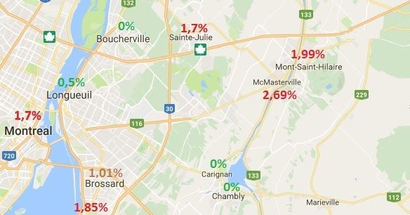 carignanois's tweet photo. Se faire taxer sur la Rive Sud de Montréal... bilan des augmentations de taxes de base dans la région... https://t.co/Ahs4kndLF7 https://t.co/5toHwWEu97