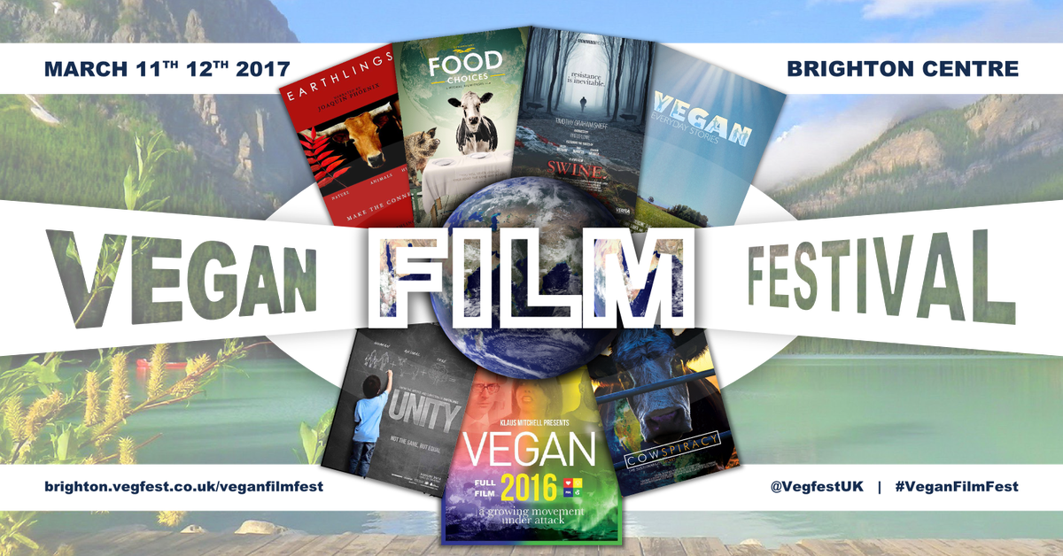 VegfestExpress's tweet photo. Inspiring collection of #documentaries on #veganism to be shown at @VegfestUK #Brighton #VeganFilmFest on Mar 11-12: https://t.co/HbPhhGCPb6 https://t.co/6CiUocl19X