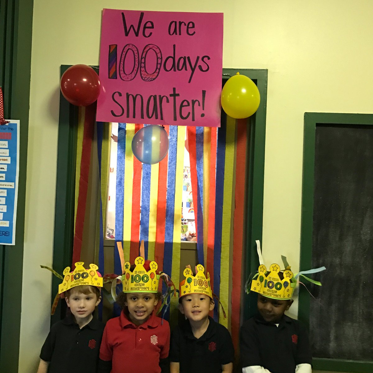 GACLSams's tweet photo. We are a 100 Day Smarter! #gacelem https://t.co/0s0cTvCzDC