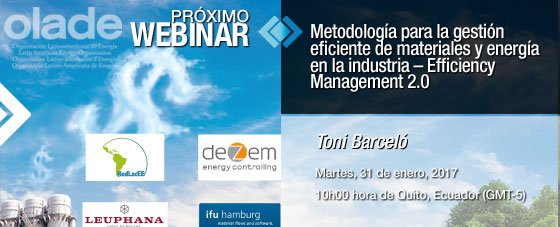 EXPERTOSenRed's tweet image. Webinar: Metodología para la gestión eficiente de materiales y energía en la industria #EfficiencyManagement