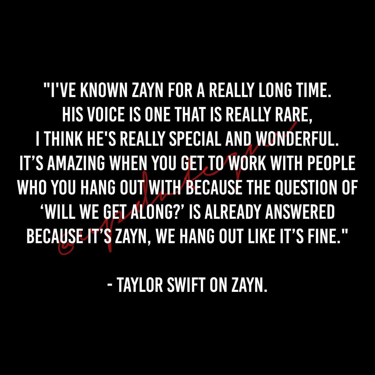 UpdateZM's tweet image. #UPDATE: Taylor Swift talks about Zayn