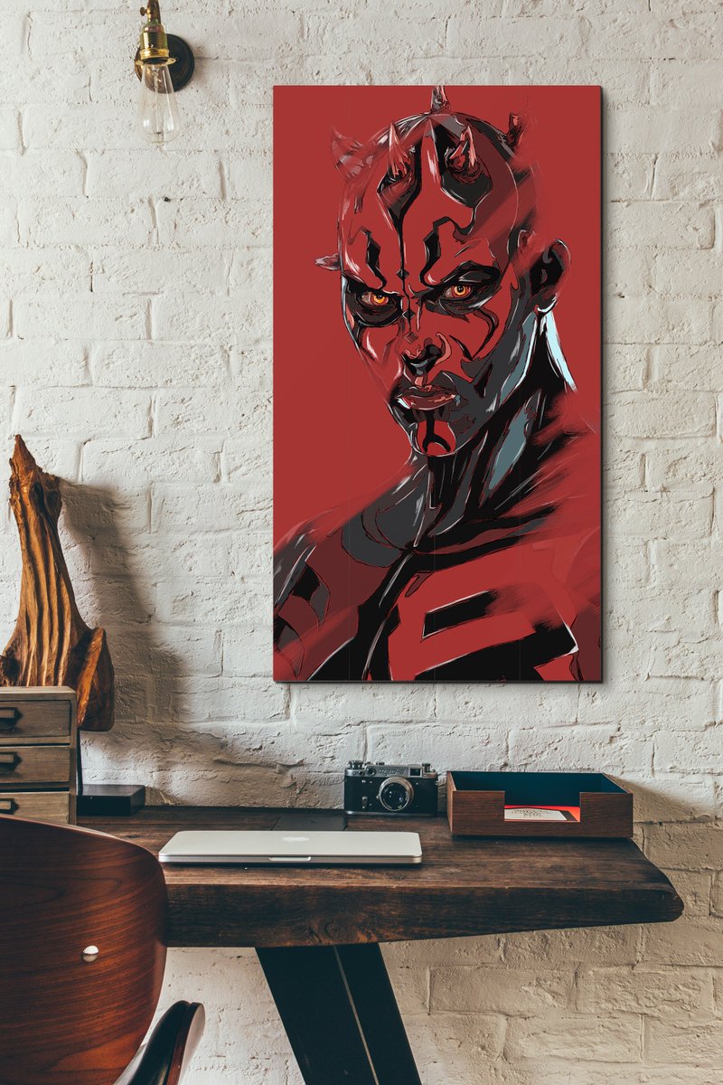 StephenMProctor's tweet photo. New illustration print of Darth Maul, took awhile to design 😅😅 https://t.co/09G7sWGXm4