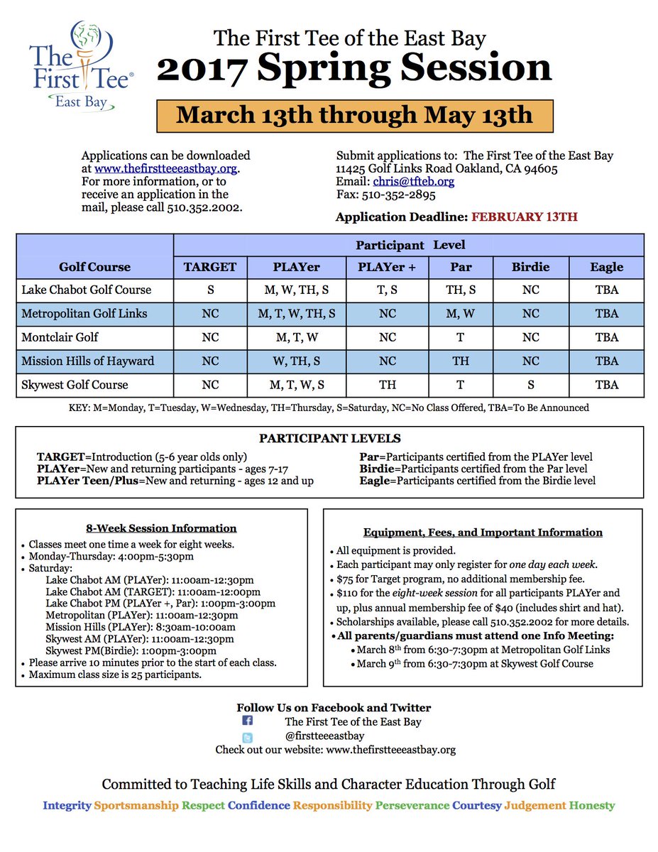 Spring Session Registration Open Now! Join us