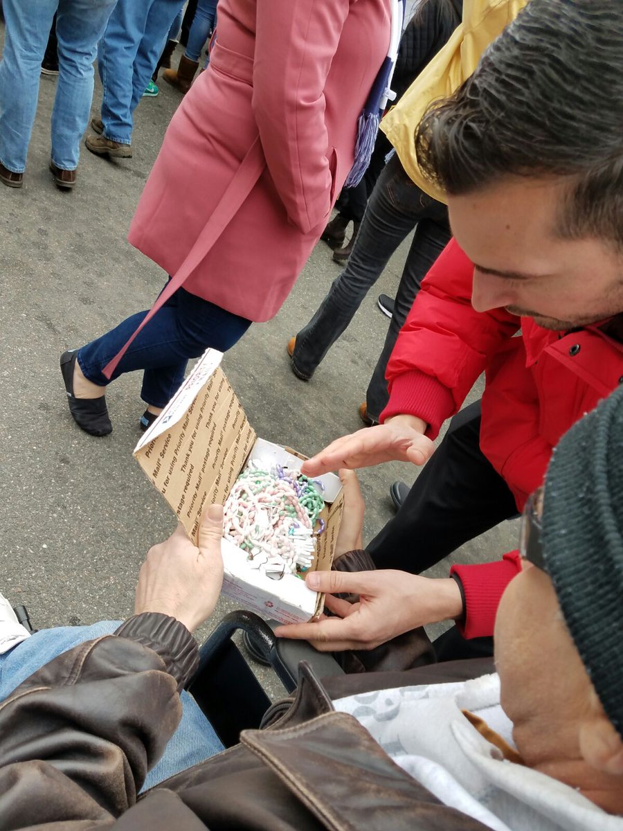 TheCatholicWord's tweet photo. Had a great time at #MarchforLife2017 I handed out rosary's being blessed here.
I hope my screams were loud enough for Washinton to here. https://t.co/7LWSShUZpi
