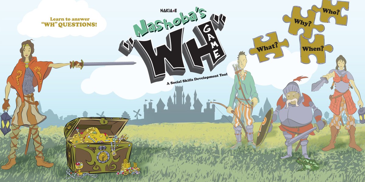 Tools4Autism's tweet image. Nashoba's "WH" Board Game ~ Language Expansion &amp;amp; Social Skills for Autism
nashobasworkbooks.com/games 
Available at: amazon.com/dp/B01N7SOG1K