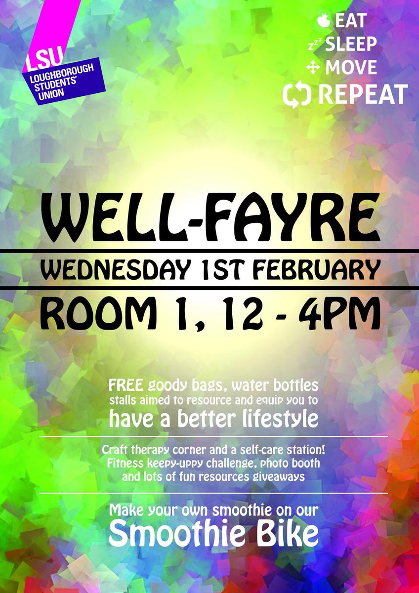 LSU_Welfare's tweet image. ***HEALTH &amp;amp; WELLBEING WEEK*** have a look at what's on offer in the next upcoming week🌞 #eatsleepmoverepeat