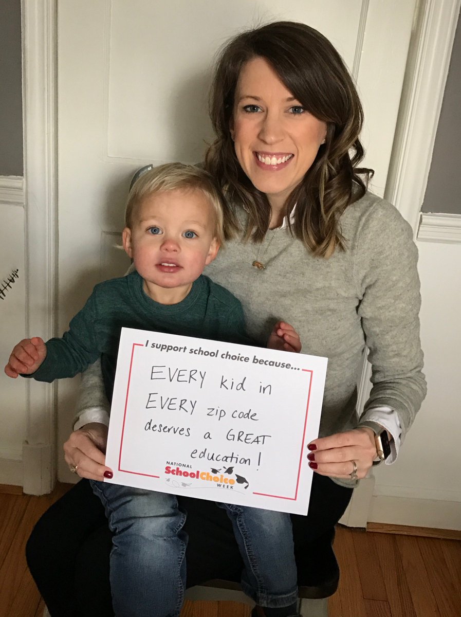 Co-founder @kkbathgate with son James on why she supports #schoolchoice. He clearly doesn't get it yet, but will soon! @schoolchoicewk