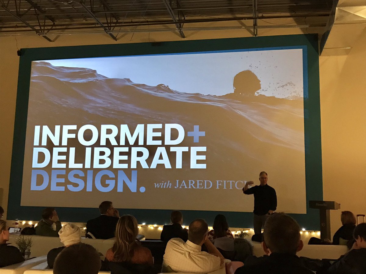 paulmayne's tweet photo. Excellent concepts about design, life and intent by @jaredfitch lunch talk. Thanks @product_hive https://t.co/uziJaWVyvI