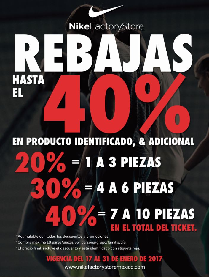 nike factory aeropuerto promociones