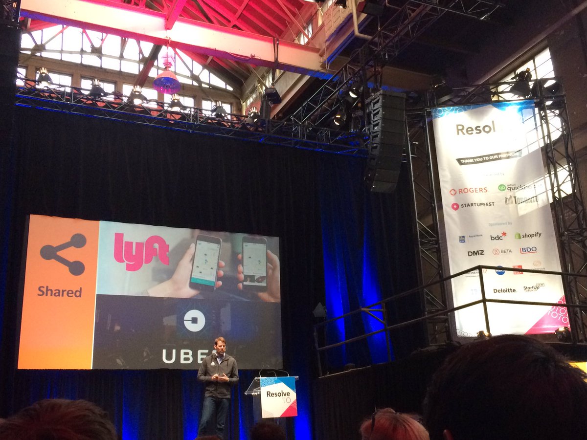 SimmonePark's tweet photo. Fascinating talk by @tedgraham on the #uberofeverything Day 2 is awesome! @resolvetoronto #tech #toronto #resolveto https://t.co/rmXxUfA8sO