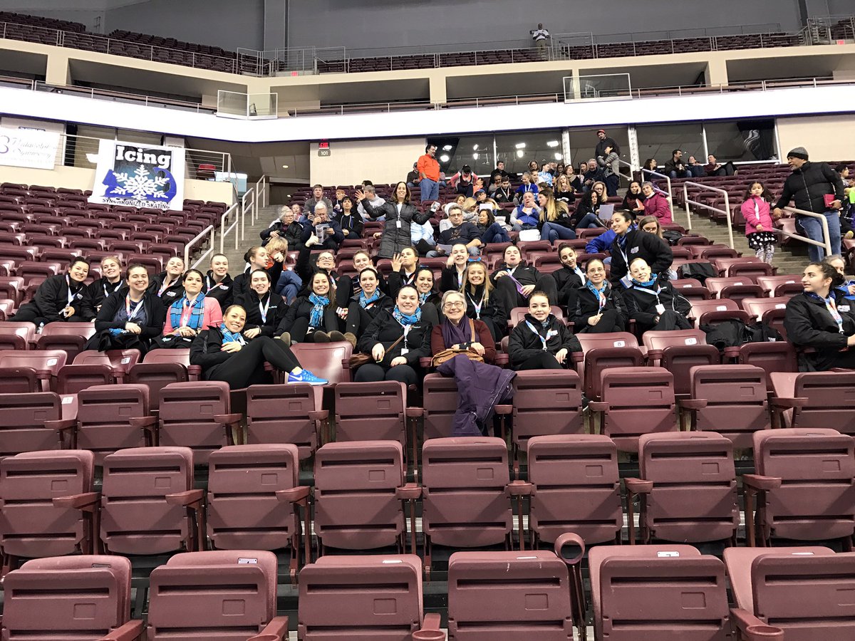 Juvenile competition starts at 4:40.  Goooo Snowflakes!   Your fan club is here.   #SynchroEast17