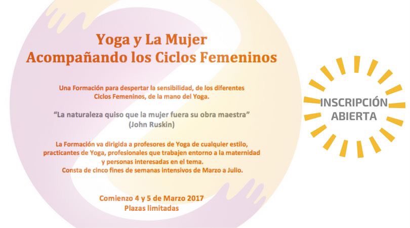 LUZNATALycg's tweet photo. Formación de formadores: Yoga y La Mujer #ciclosfemeninos #intensivo #5finesdesemana https://t.co/IlpeyFVxa8