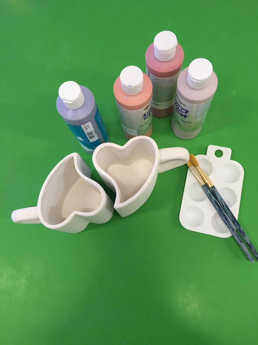 HEY! Have you checked out our Valentine's day Ceramics?! We've got couple mugs for you cheesy sweethearts!! #CAtoystore #ceramics #DIY #gift