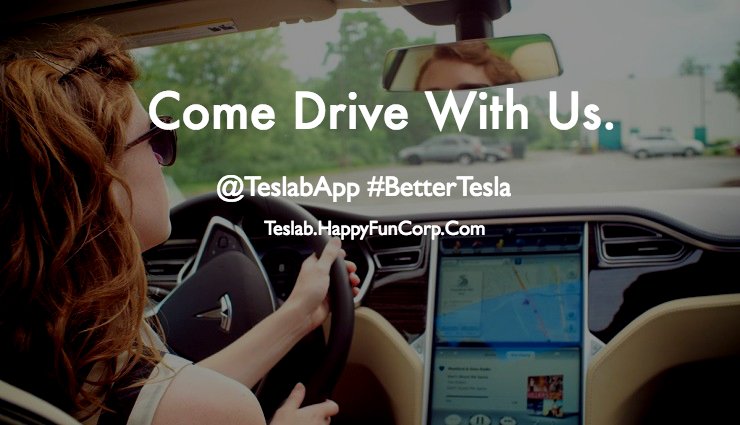 TezLabApp's tweet photo. Discover a new way to explore your #Tesla. Come and join us for the beta! https://t.co/2o67W2DDXp #BetterTesla #FridayFeeling @TeslaMotors https://t.co/yUzySGyWlv