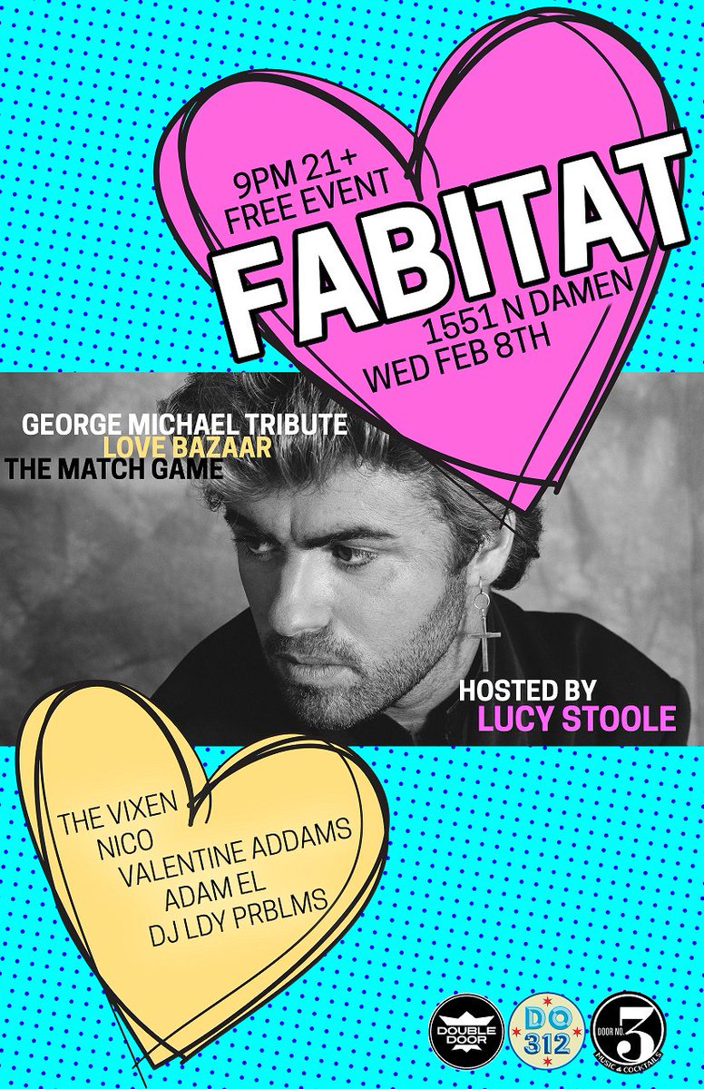 Ah! The next <a href="/TheFabitat/">Fabitat</a> is George Michael Themed!! DON'T MISS THIS ONE! Wednesday Feb 8th!