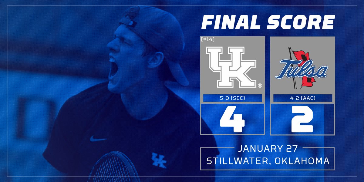 UKMensTennis's tweet photo. Big win to advance to the second round! UK will take on the winner of Oklahoma State and Columbia. https://t.co/nq9K7zIGoa