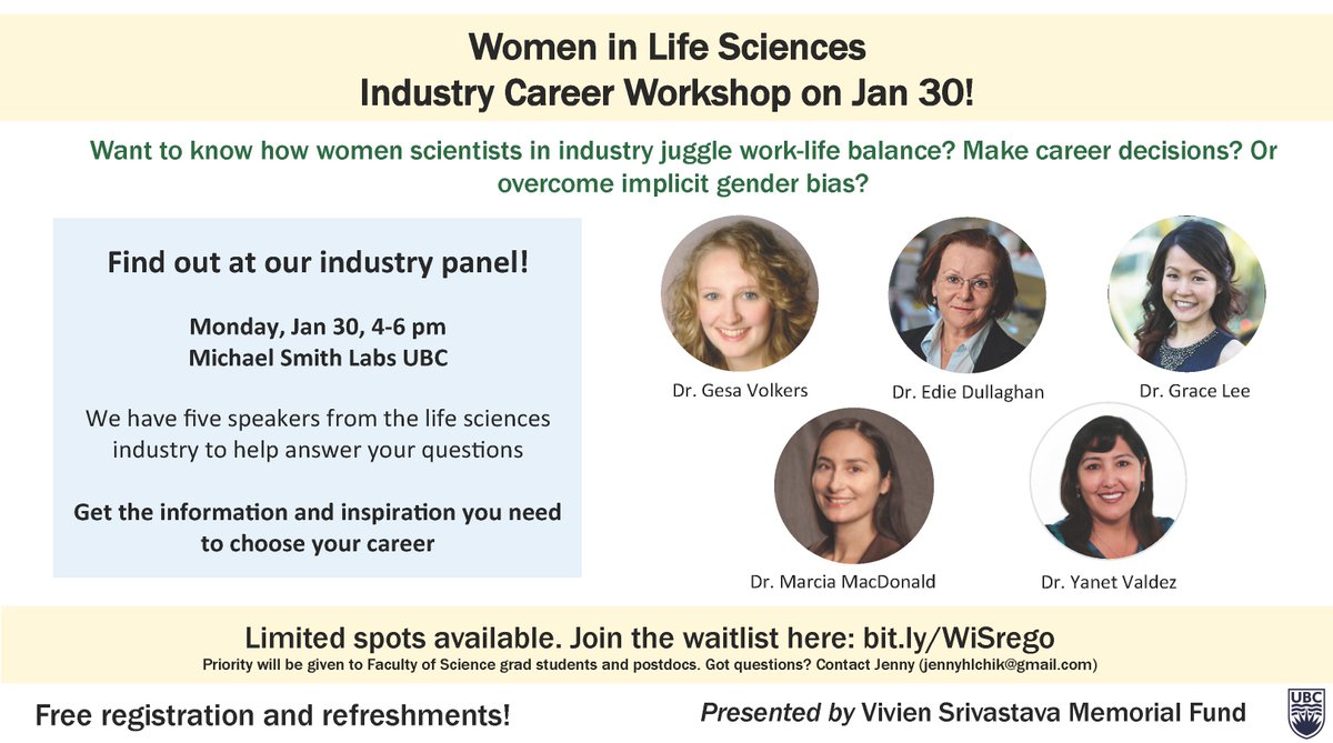 adMare_Bio's tweet image. .@EdieDullaghan will be part of the industry panel Women in Life Sciences Industry Career Workshop on Jan30. Hope to see you there! #stem