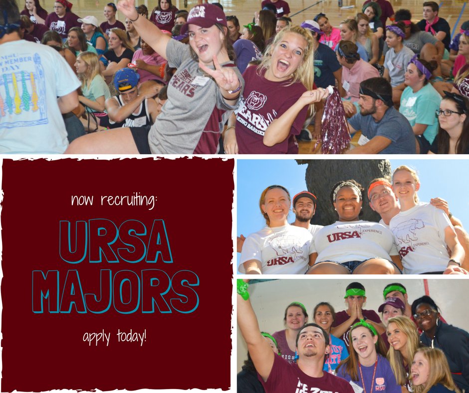 MSUursa's tweet photo. Teach new students how to bear up! Apply to become an Ursa Experience Major here: https://t.co/4fHn6w3eMa #BeAMajor https://t.co/2fBBwtDzhk