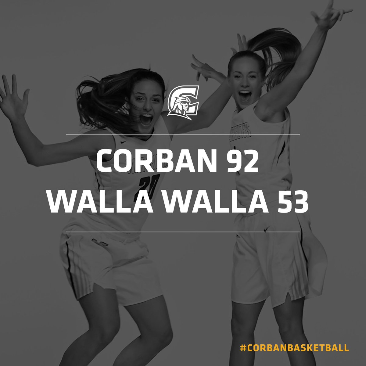 CorbanAthletics's tweet photo. @CorbanWBB registered a blowout WIN today! #CorbanBasketball #WeAreCorban https://t.co/QNvWoXTwl1