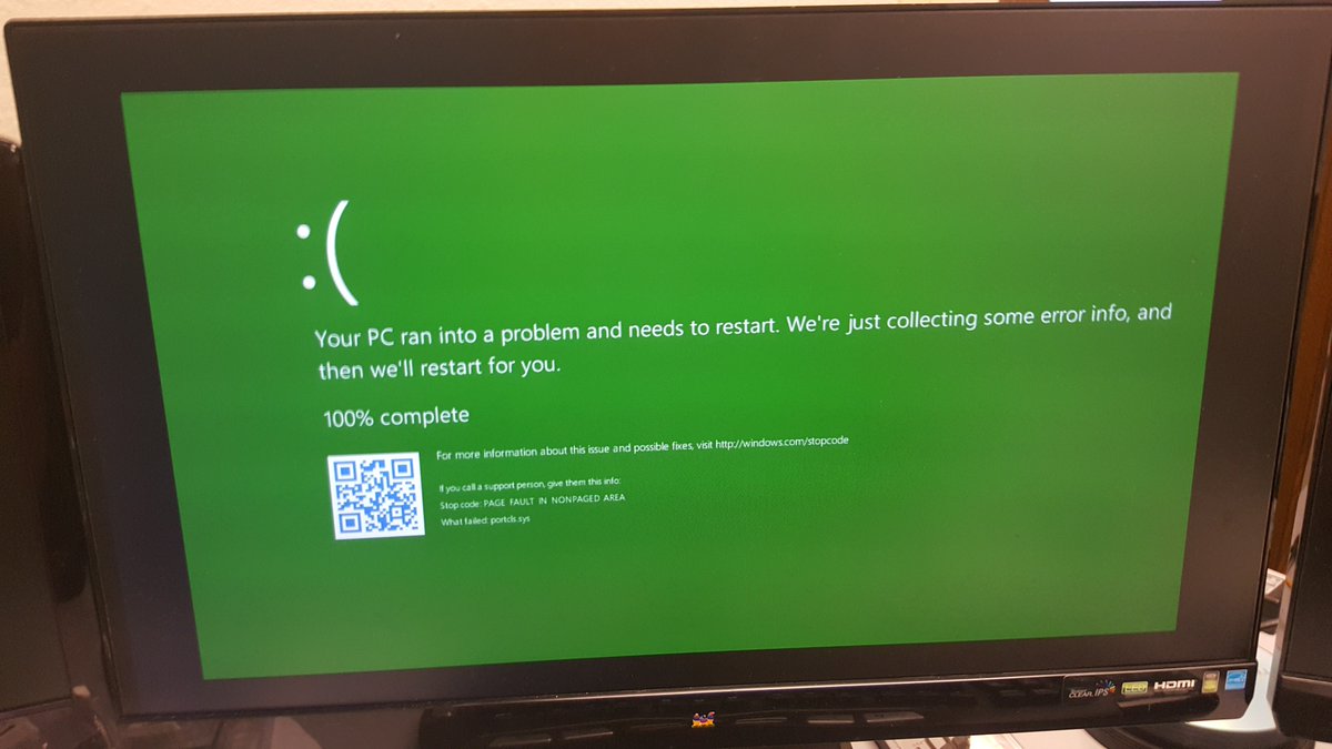 dw5304's tweet photo. @donasarkar unable to install 15019 portcls.sys page fault https://t.co/MmmklYJhjp