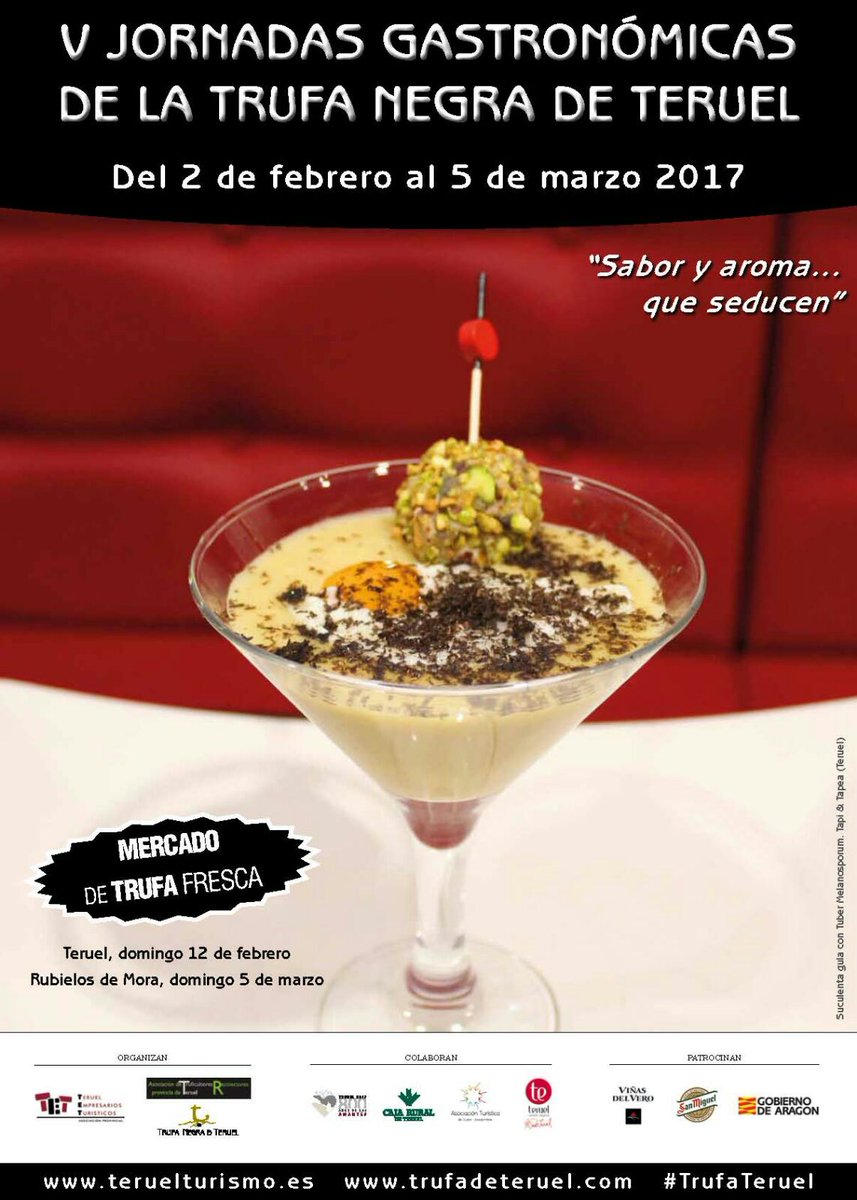 Estamos super felices y emocionados de que nuestra tapa sea la imagen del Cartel Anunciador !! #TrufaTeruel #Teruel  <a href="/conexionteruel/">ConexionTeruel</a>