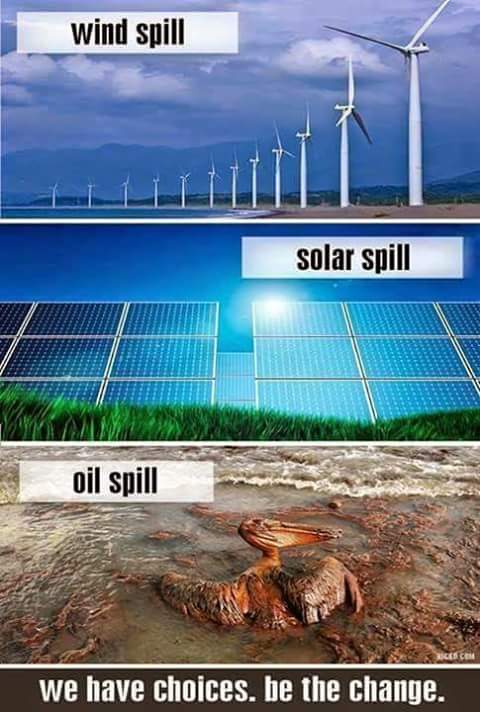HansLak's tweet photo. The difference between #Oilspill #Solarspill and #Windspill #Renewables NOW https://t.co/HI0ANrWjwP