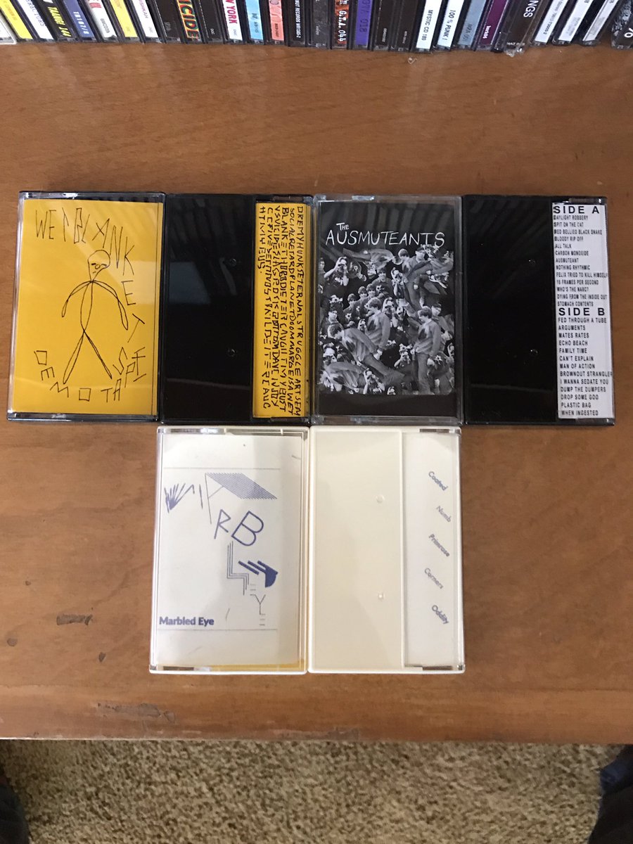NeckChopRecords's tweet photo. Some import cassettes in and up on the site! #Wetblankets #Ausmuteants #Marbledeye #Cassettes #Tapes #Australian  #Punk #Limited #Mailorder https://t.co/awZrUd1KsL