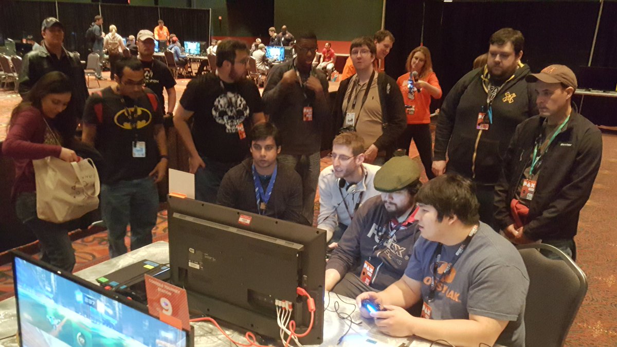LukeiAmYourFada's tweet photo. The Rocket League Console Tourney is underway! #PAXsouth2017 https://t.co/pjy6uu45oQ