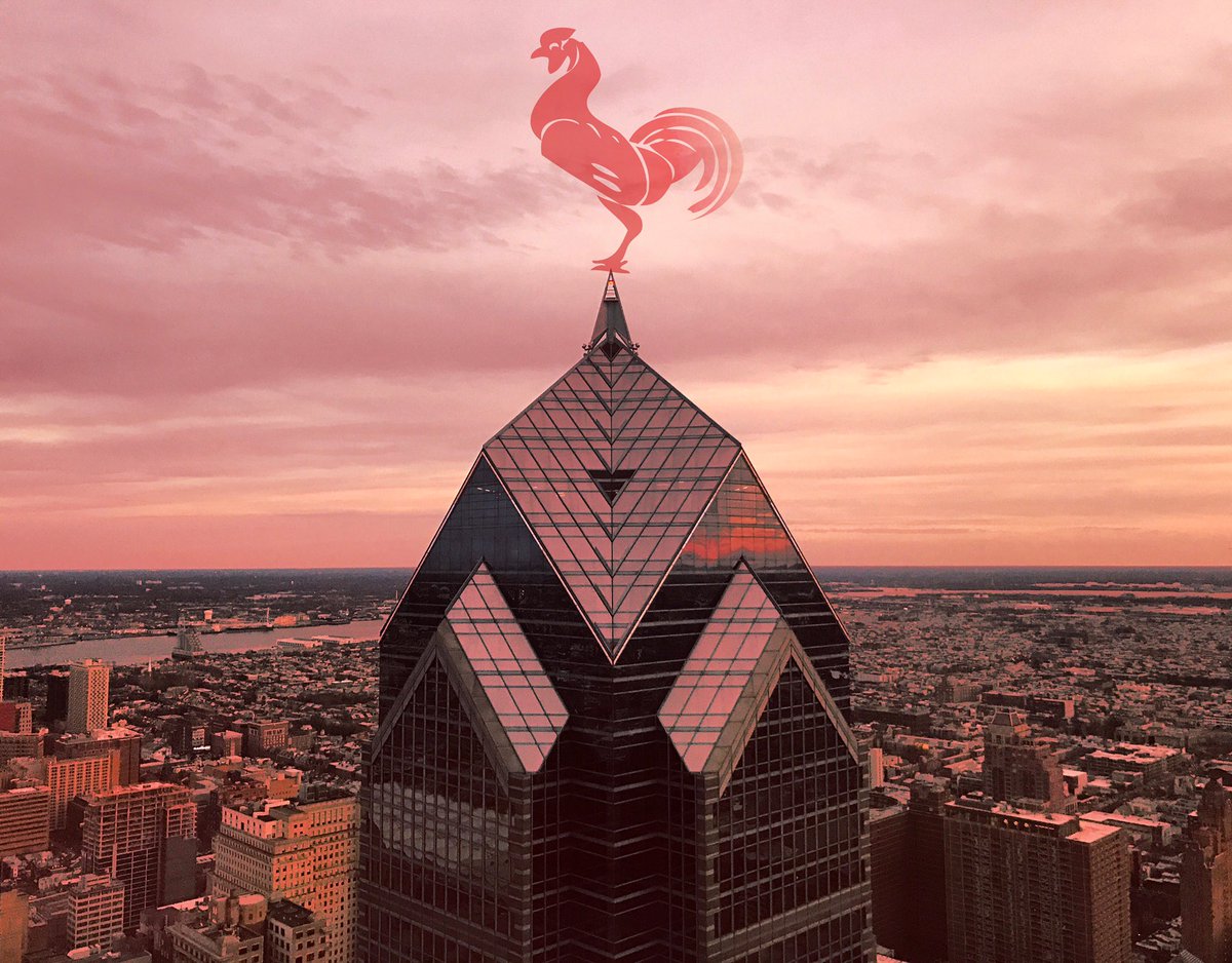 OneLibertyPHL's tweet photo. Wishing you happiness, prosperity, and longevity in the Year of the Rooster.

#chinesenewyear #phillyfromthetop #philadelphia https://t.co/mW495sKCqq