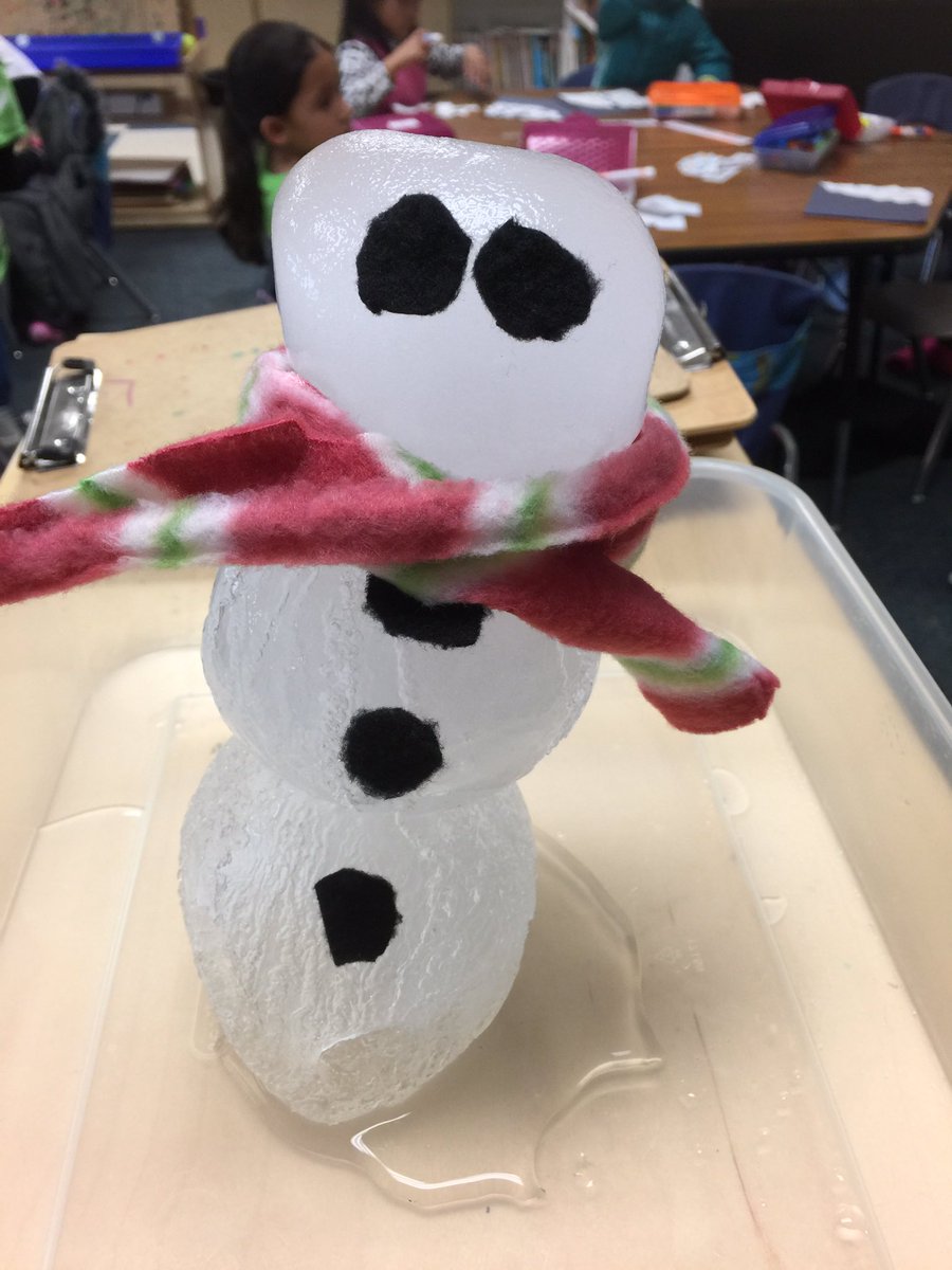 katmunford's tweet photo. It's too warm in Texas for our poor snowman #twehowl #happyclassrooms https://t.co/qrLCA86NnO