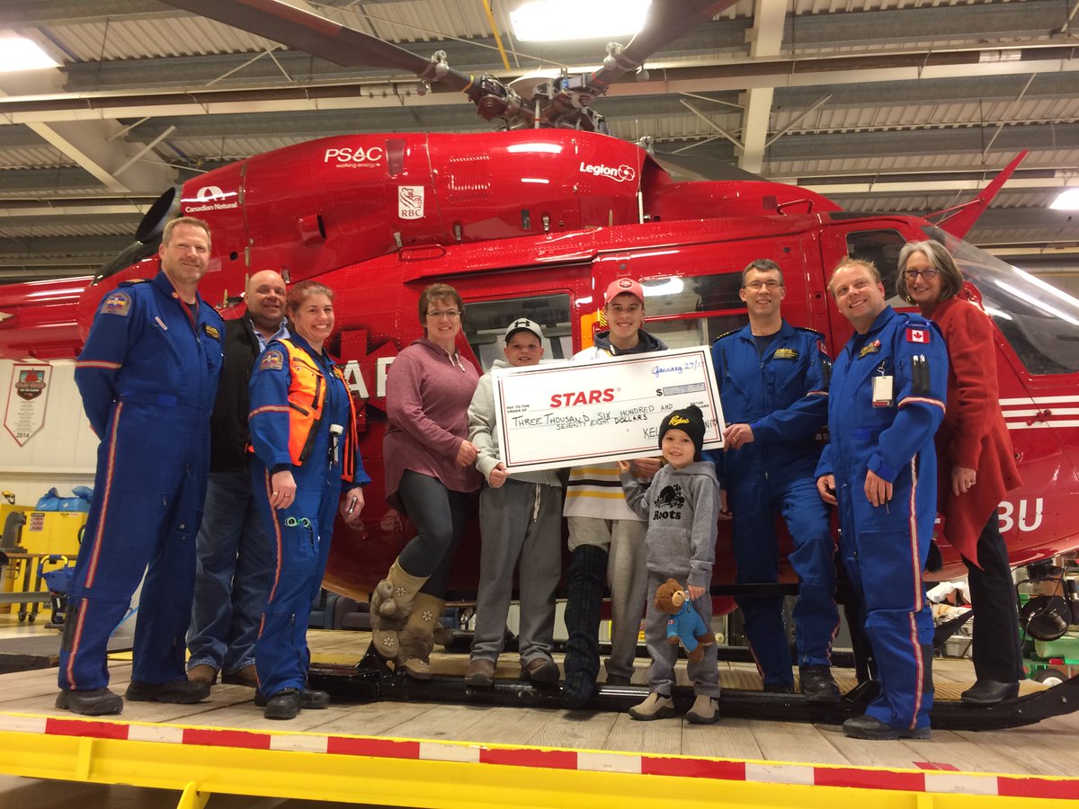 STARSambulance's tweet photo. Thank you to the @PT_Hockey community for the generous donation presented by VIP (Very Important Patient) Kelby Sprung &amp; his family today! https://t.co/r44sfpvV2R