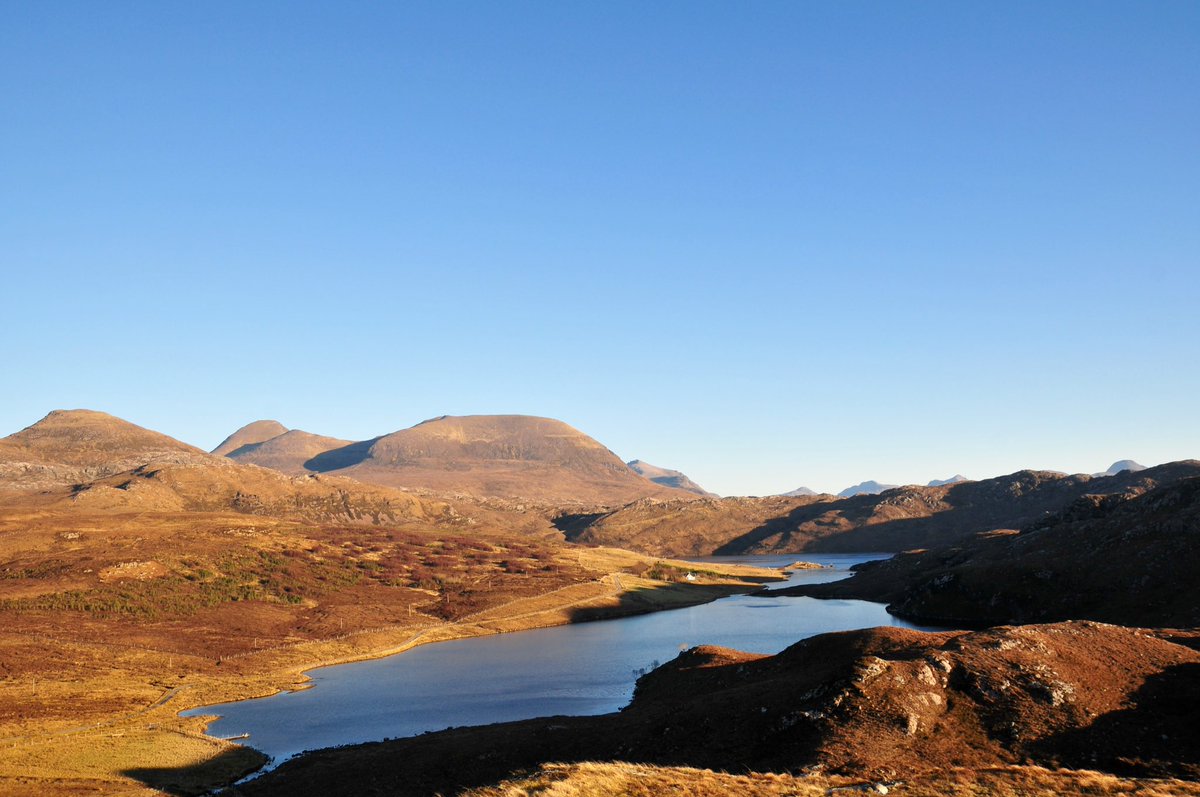 Beinn Allign #Torridon yesterday.  Snowless....