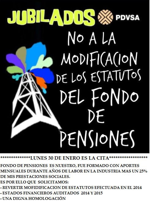 #ElFondoDePensioneEsDeLosJubiladosDePdvsa