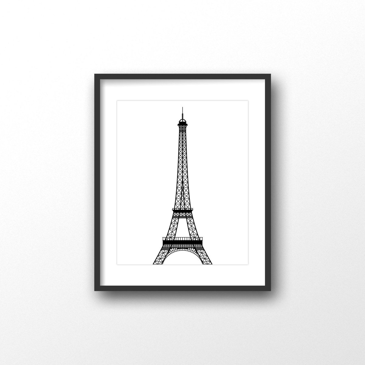 Eiffel tower art print - Black and white tour Eiffel - Minima… tuppu.net/2472adc9 #kiwiNberries #FrenchArtPrint