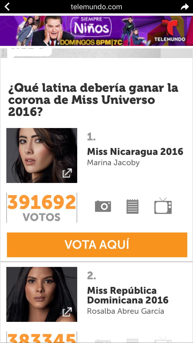 MaybellA95's tweet photo. Vamooooooos ganandooooo!!! 🇳🇮❤ #Nicaragua #MissUniverse https://t.co/5U3EgIYrT9