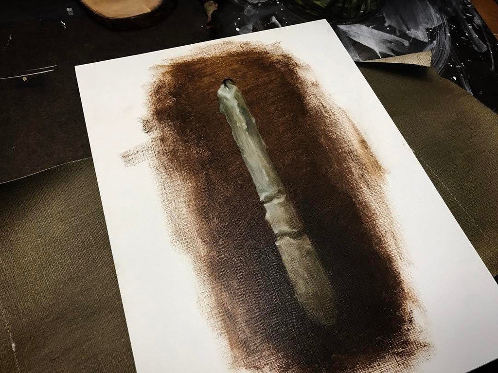 Quick sketch of a candle while I finish up some new works. ift.tt/2jnOpZr