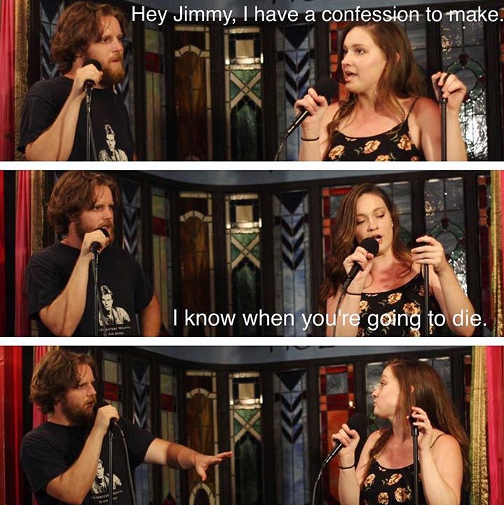 taterflavor's tweet photo. Comedy show hosting. Things get real. #comedyhost #comedy #actress #improv #uprightcitizensbrigade @ucbcomedy https://t.co/uynk2r5LYc