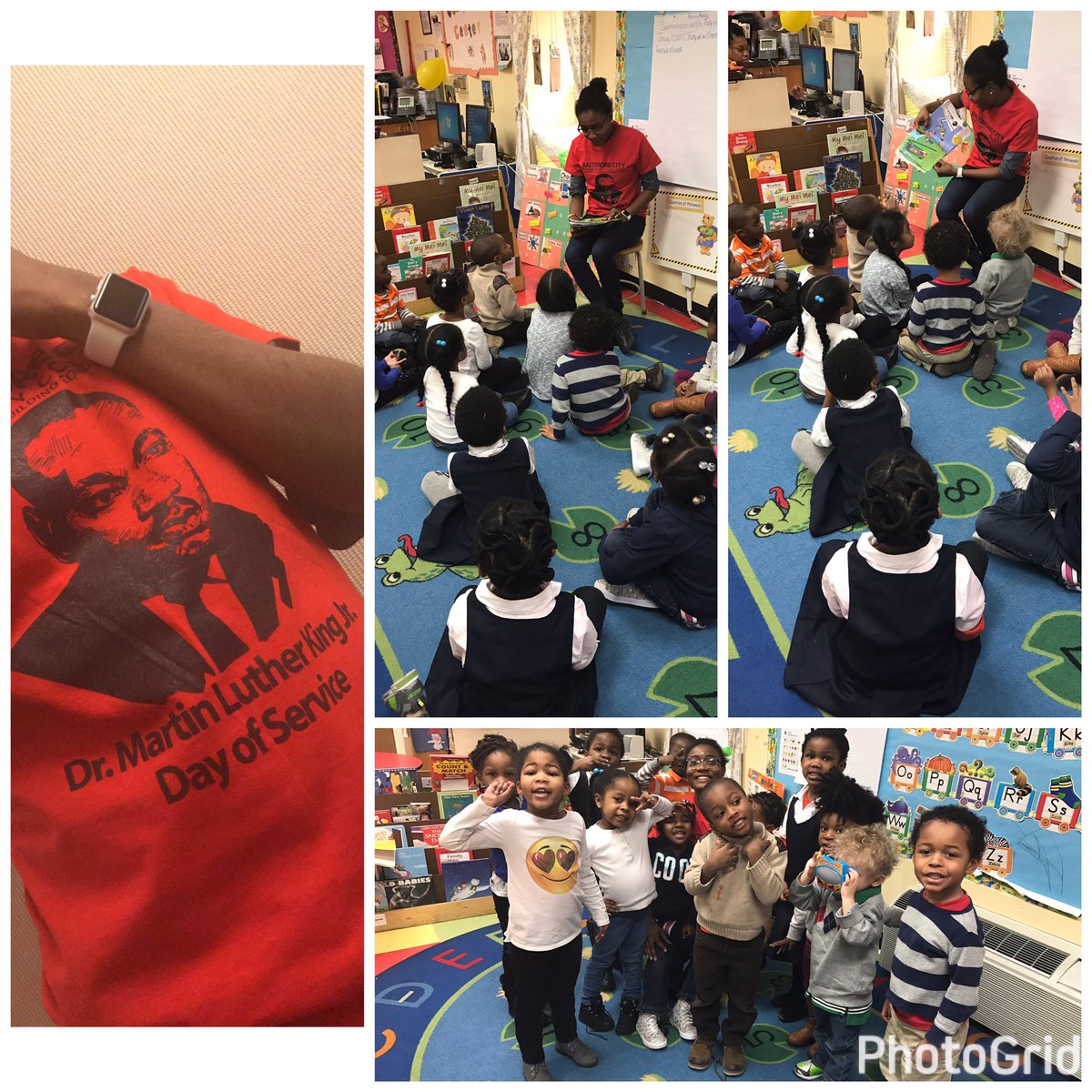 mizzybabybbj's tweet photo. #MLK Day of Service,Education is the Key, Amazing Kids 👦🏼👦🏾👧🏻👧🏽👧🏼👶🏽👦🏻Book reading 📚They Loved it👌🏽🙏🏾🙌🏽😃😎#martinlutherkingday😘😍@TheEllenShow https://t.co/RoFo9a0WVU