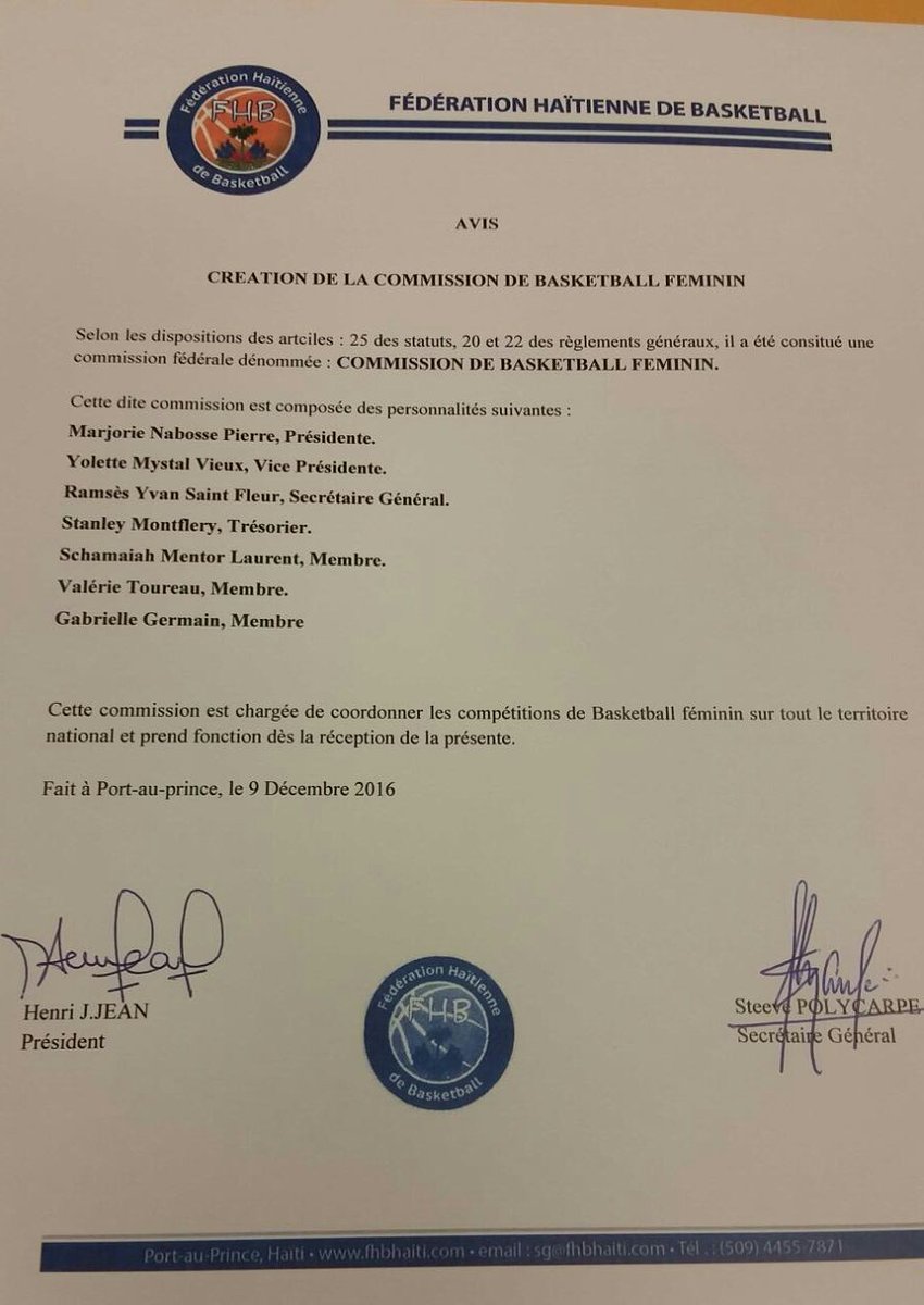 Fed'Haïti Basketball tweet media