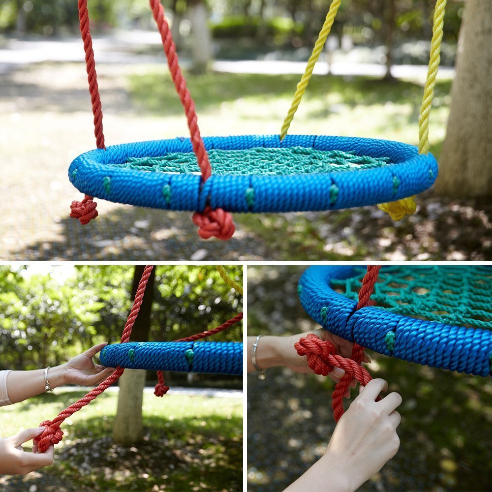 Get $4 OFF our easy-to-assemble Merax Kid's Indoor/Outdoor Web Swing with code MLCD27SA, expires 1/28 11:59pm PST: goo.gl/glEVXw